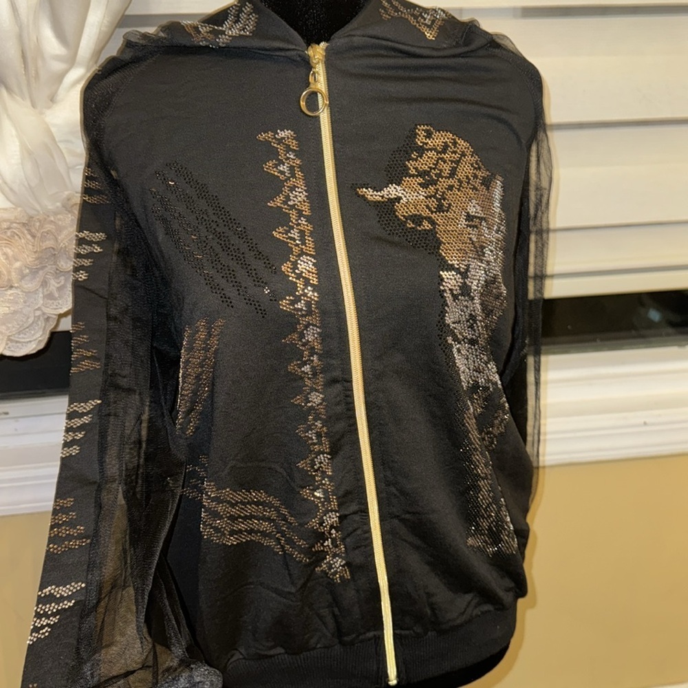 BRAND NEW WOMENS SWEATER ABD SWEATPANTS FOR SALE bedazzled SIZE EU(46) - Picture 3 of 14
